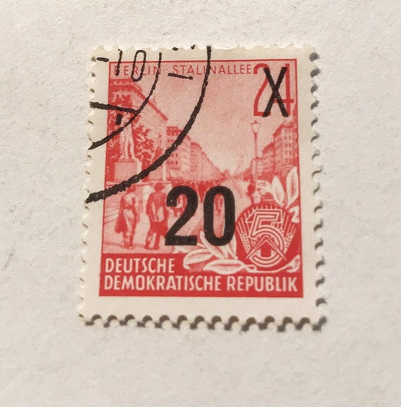 東ドイツ切手 1954 年 5 か年計画、新価値刻印 - Etsy 日本