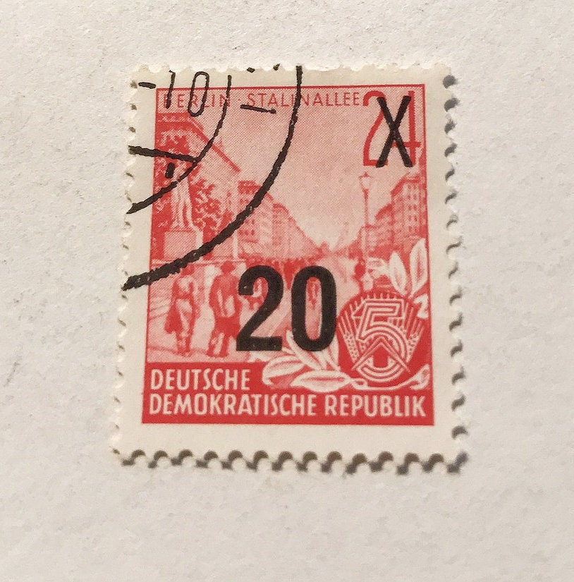 東ドイツ切手 1954 年 5 か年計画、新価値刻印 - Etsy 日本