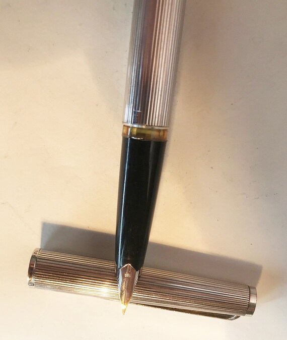 Montblanc Meisterstuck 126 Piston Filler 925 Silver Nib 585 White Gold 1970s Etsy Canada