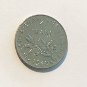 1960 french 1 franc coin - Etsy 日本