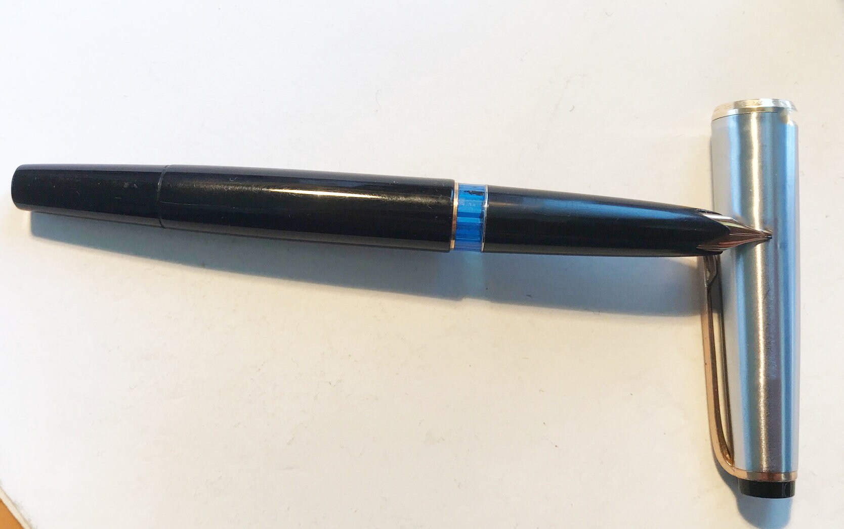 Rare Montblanc 32S Black, Steel, 14K Gold Spring, 1960s - Etsy