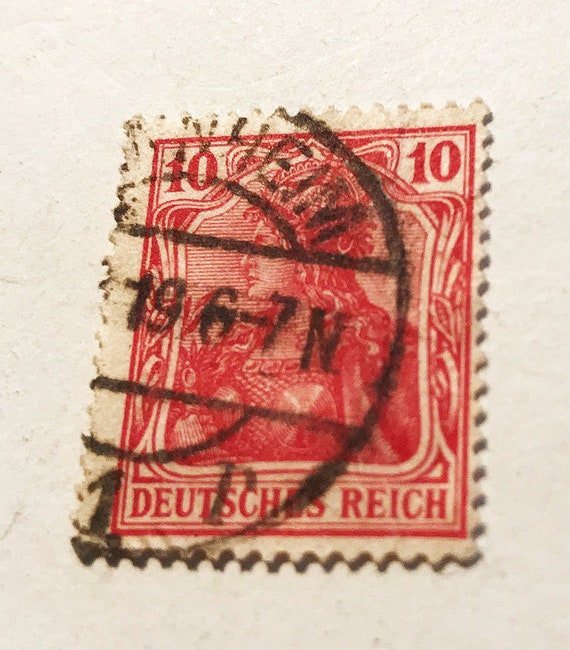 Free Stamp: German Empire Germania Kriegsdruck Edition 1918/19 10