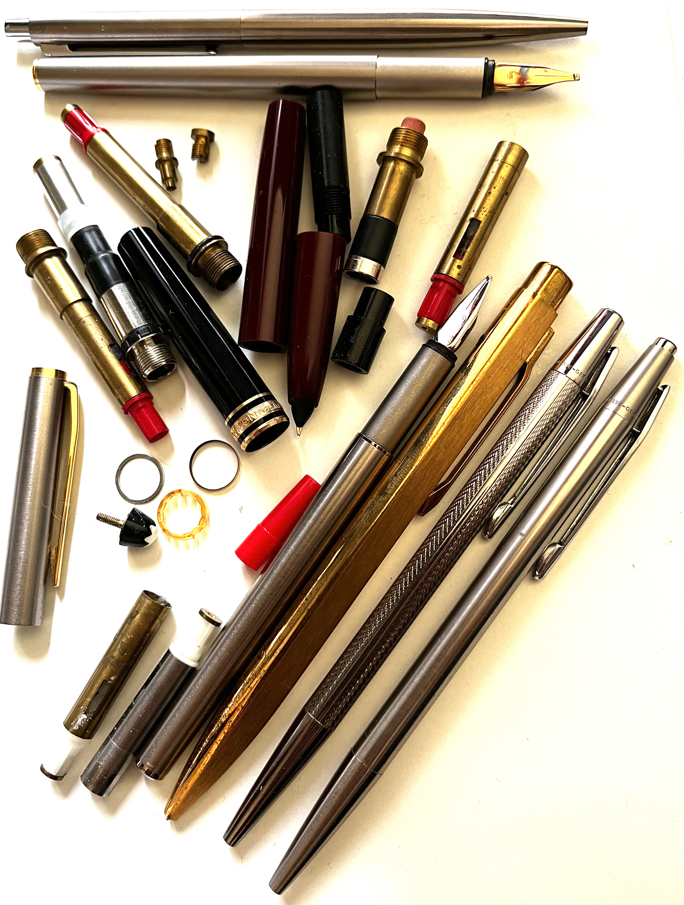 Montblanc Various Spare Parts, Fountain Pens, Pencils, Ballpoint