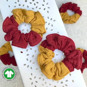 Scrunchie ispirato a Harry Potter / Elastico per capelli a spirale ecologico / Plastica riciclata / Scrunchy in cotone fatto a mano / Regalo per i fan di Harry Potter