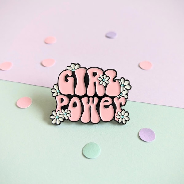 Pin Anstecker "Girl Power" Brosche