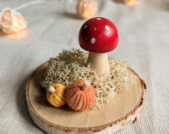 Pilz-Sonnenfänger Aus Acryl – Mit Sonne & Mond Motiv, 15 Cm Lang, Zum Aufhängen In Garten, Fenster Oder Zimmer
