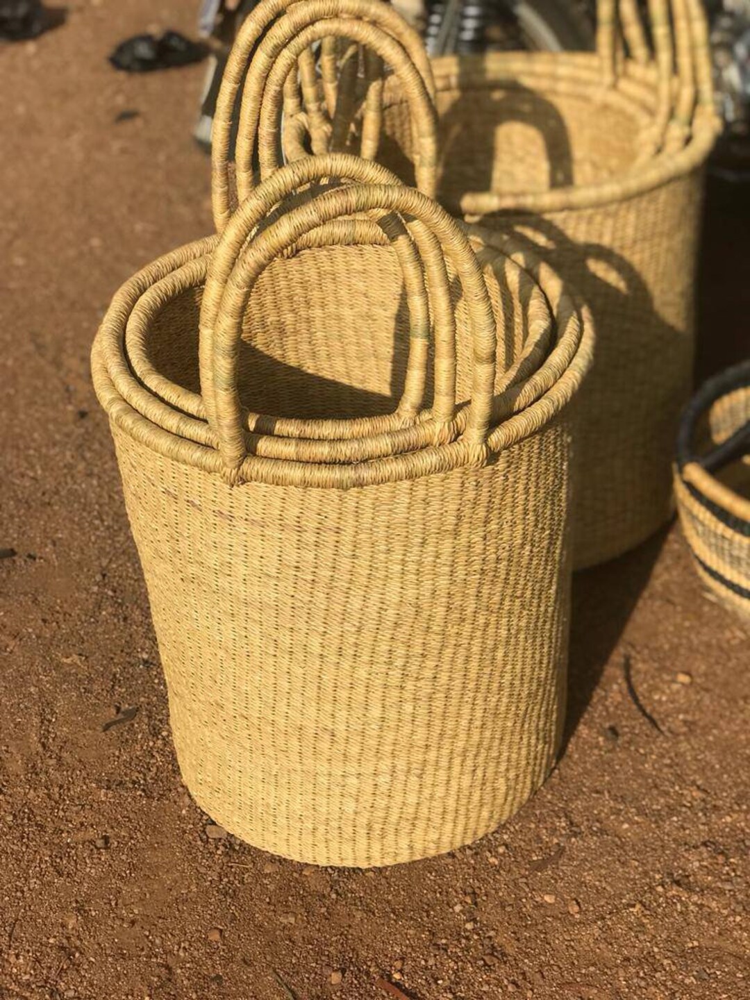 Large Laundry Bolga Basket,large Basket African Market Basket