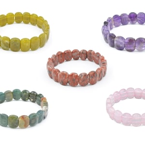Natural Stone Bracelet, Amethyst Bracelet, Rose Quartz Bracelet, Jasper Bracelet, Peridot Bracelet, Agate Bracelet, Gemstone Bracelet