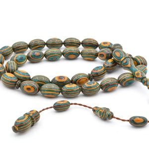 Natural Camphor Wood 33 Beads Tasbih, Camphor Tasbih, Misbaha, Camphor Tasbeeh, Camphor Rosary, Tesbih, Kafur Ağacı, Islamic Prayer Beads
