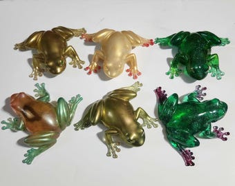 Frog Shaped Resin Statuette