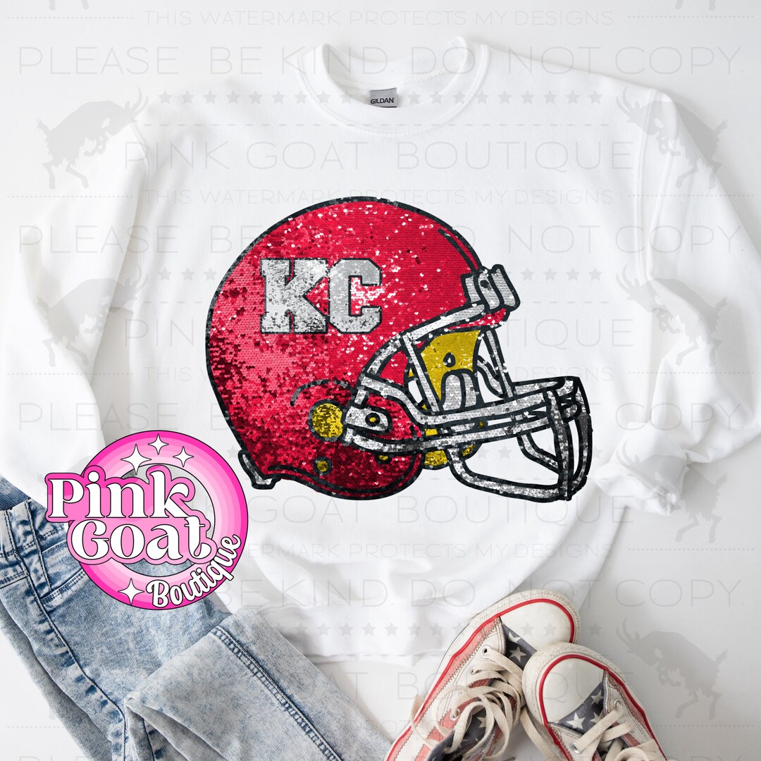 KC Football Helmet PNG Instant Download Digital Design T-shirt Football ...