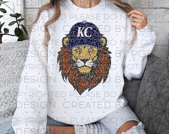 Imagen PNG de Kansas City Descarga instantánea Diseño digital de sublimación Camiseta de béisbol Béisbol KC Béisbol DTF Gorra de béisbol Adultos Niños Brillo sintético