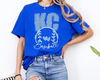 Béisbol de Kansas City PNG, diseño de los KC Hearts (descarga digital)