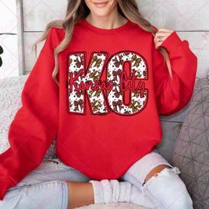 Kansas City KC Football PNG Instant Download Digital Design T-shirt Football  Chiefs Red Gold Kansas City Bow Couquette DTF Design Doodlle
