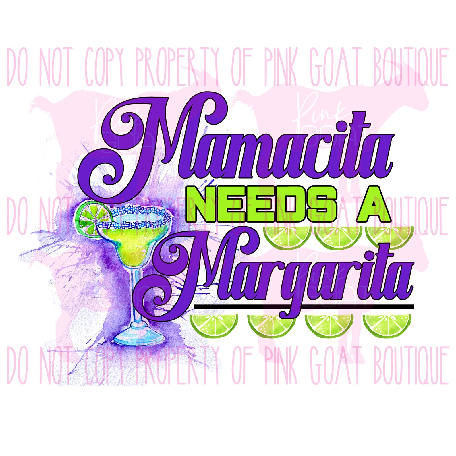 Mamacita Needs A Margarita PNG Waterslide Image Instant Etsy