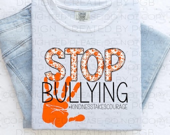 Stop Bullying PNG, La gentilezza richiede coraggio Design (download digitale)