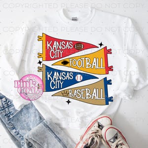 Kansas City Pennant PNG Instant Download Sublimation Digital Design Decal T-shirt Football Baseball Kansas City KC Fan Proud