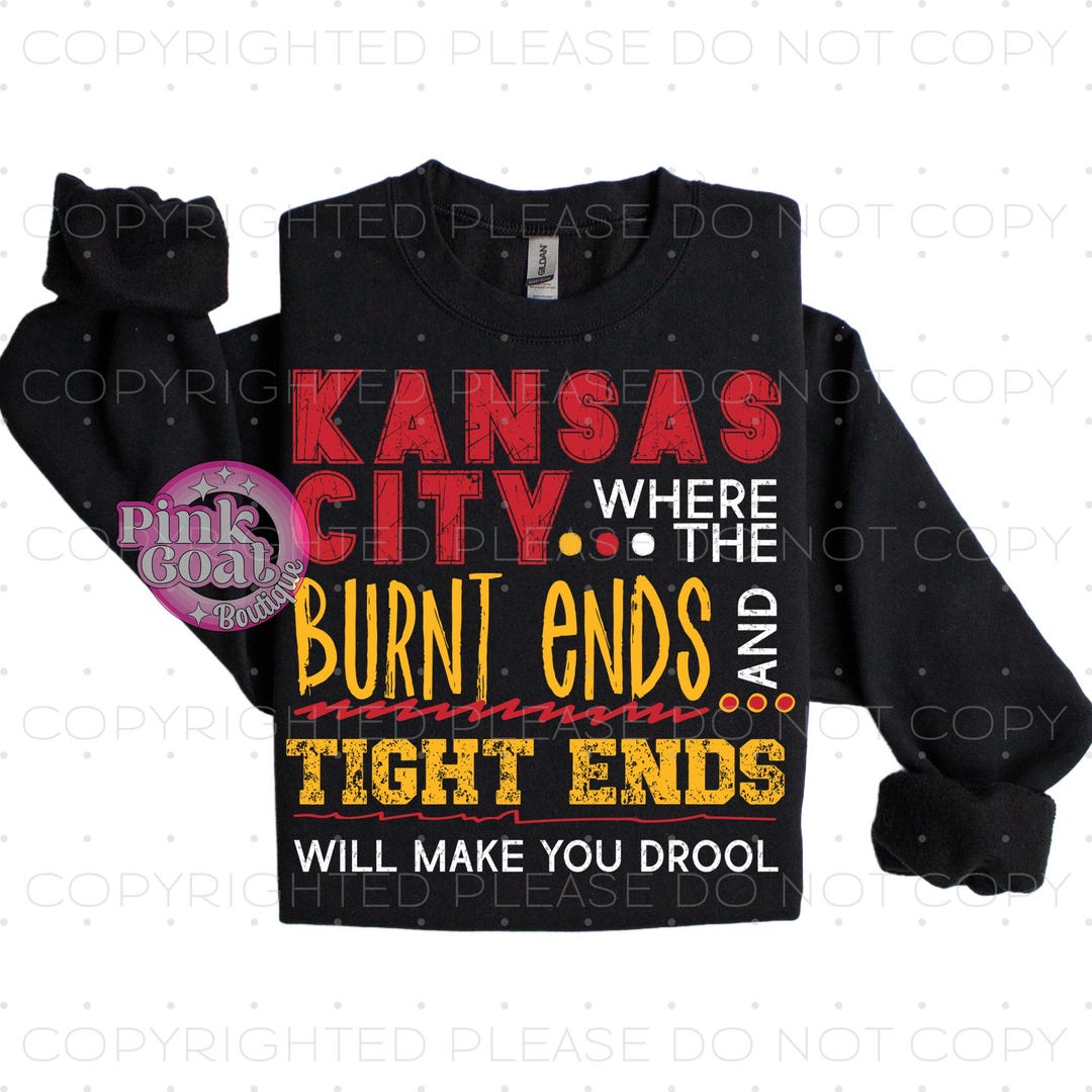 Kansas City Burnt Ends Tight Ends PNG Instant Download - Main Image