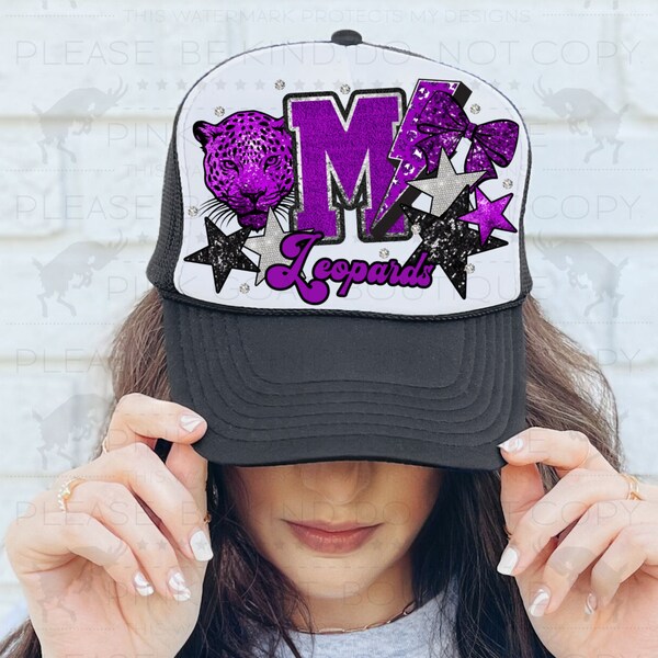 Custom School Spirit Hats Etsy