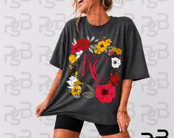 Floral KC PNG, Kansas City (Digital Download) Football