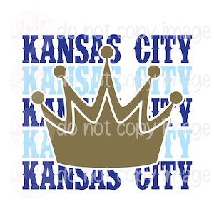 Kansas City PNG Waterslide Image Instant Download Sublimation Digital Design Waterslide Decal T-shirt Baseball Tumbler Royals