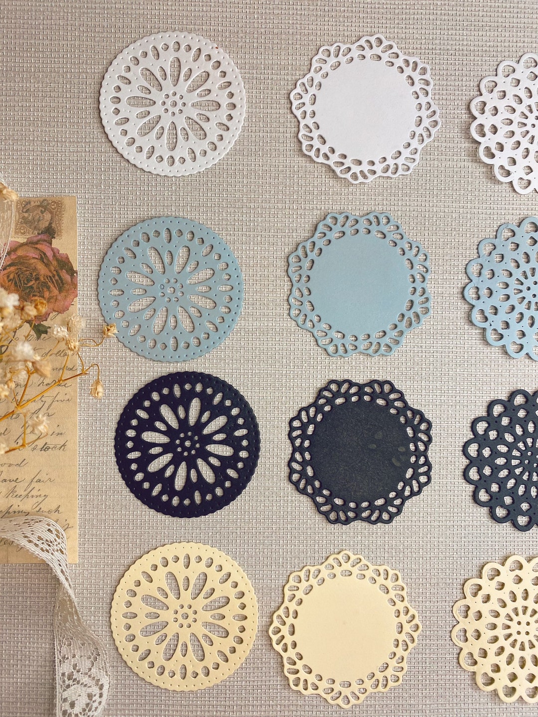 16 Die-cut Mats Perfect for Your Cards, Photo Albums, Junk Journals. - Etsy