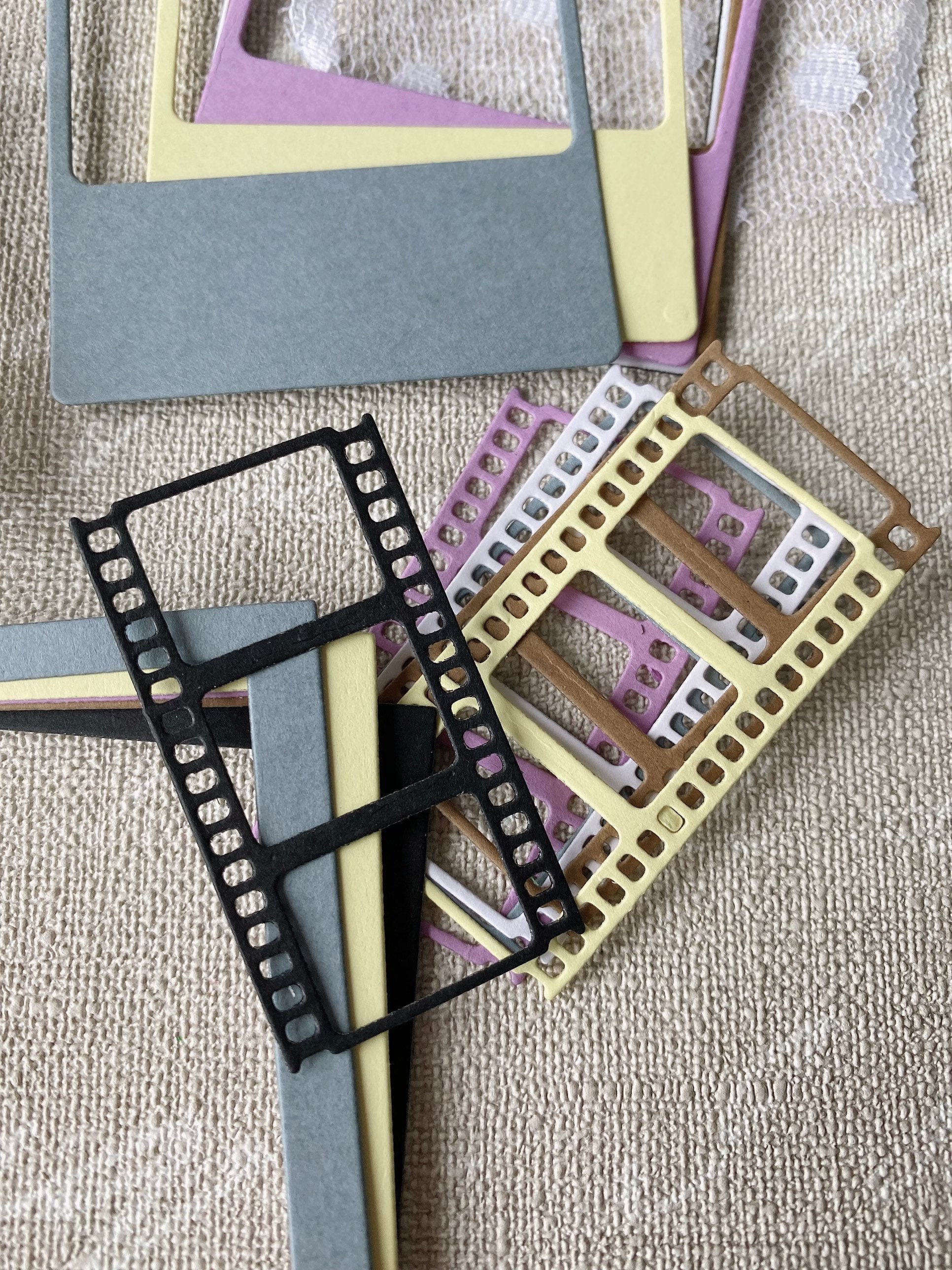 18 Die Cuts Filmfilm Reel Frames Photo Frames Card Stock Etsy