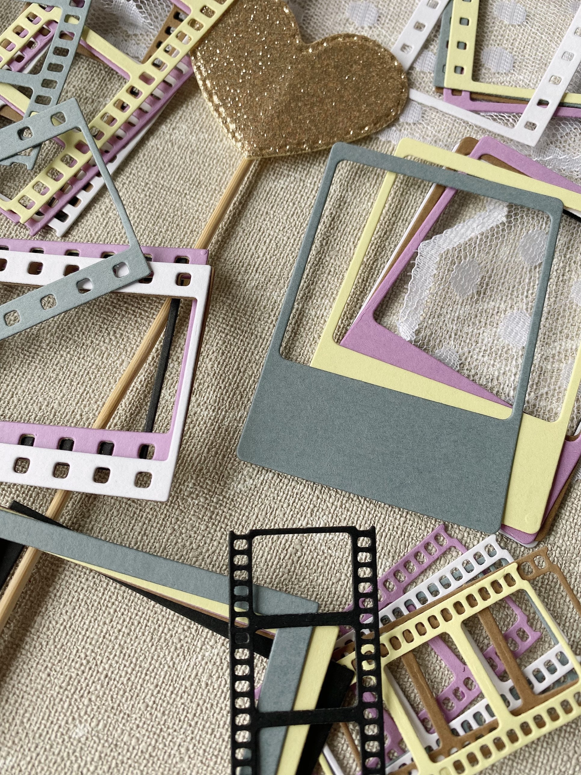 18 Die Cuts Filmfilm Reel Frames Photo Frames Card Stock Etsy