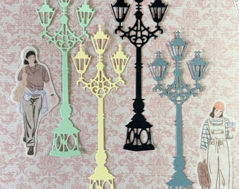 10 street lamp die cuts.