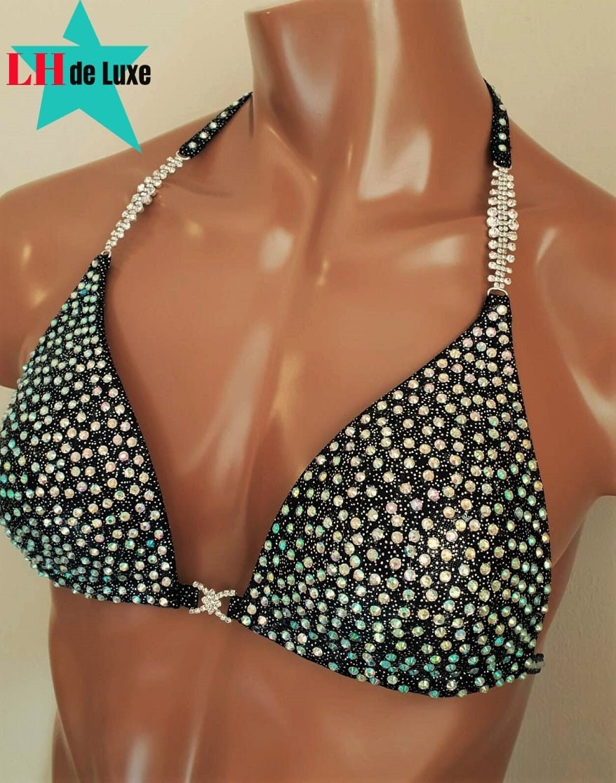 Women's Bikini Competition Posing Suit Size S M Cup B With pushup 