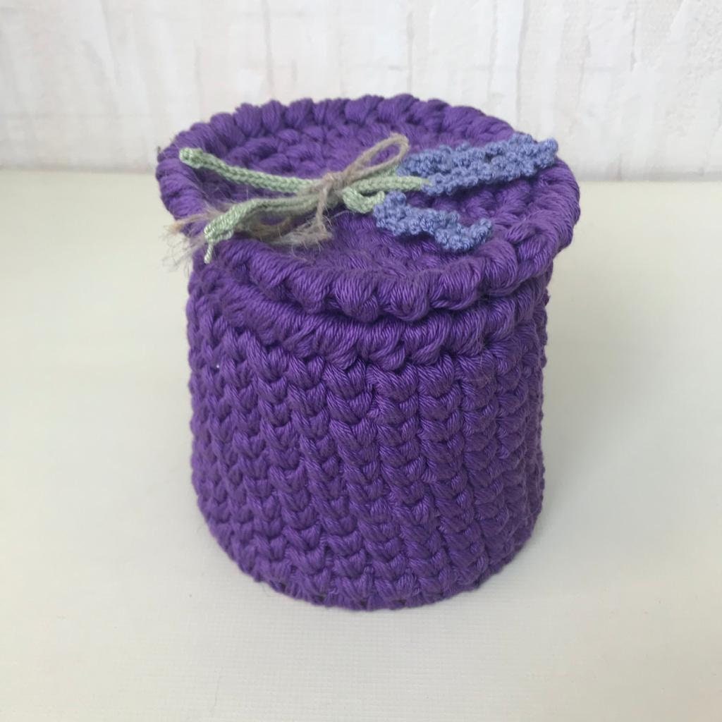 Cesta de almacenamiento con tapa Cesta de ganchillo Hogar | Etsy