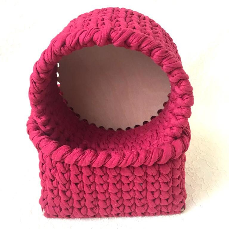 Conjunto de 2 Cestas de almacenamiento Cestas de ganchillo | Etsy