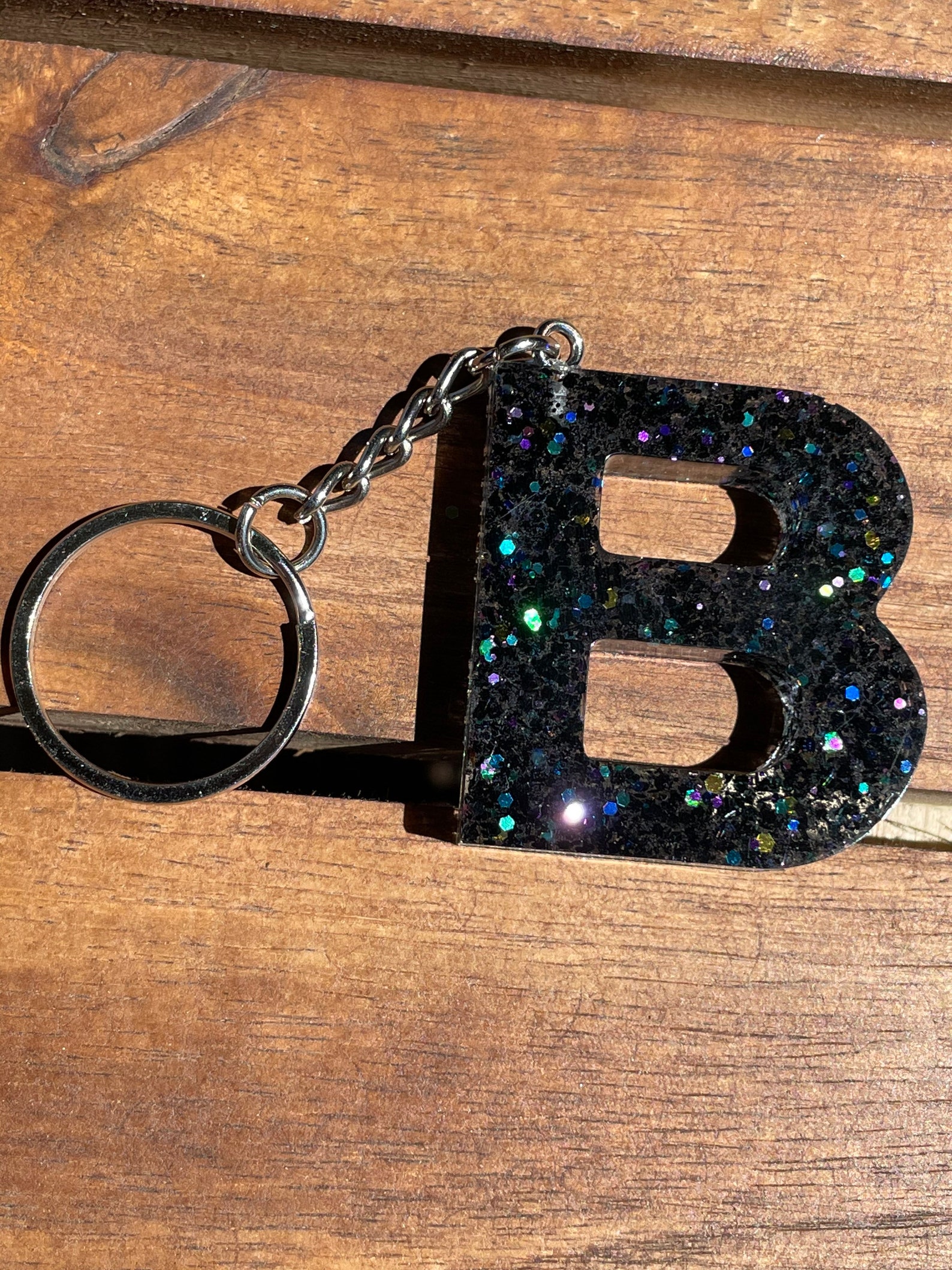 Initials letter B keychain gift idea Etsy