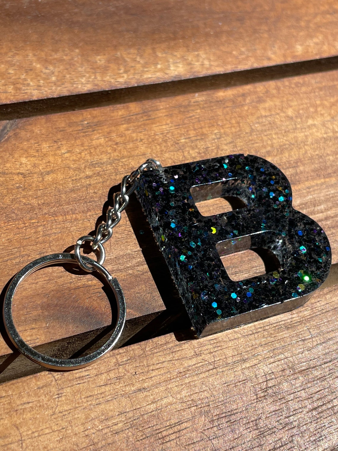 Initials letter B keychain gift idea Etsy