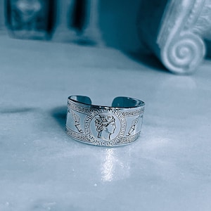 Hermes Ring / Greek God / One Size / Silver 925 / Handmade by Meanderart/ Ancient Greek Jewellery