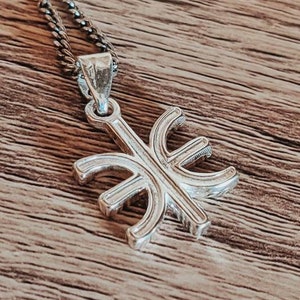 Delphic Epsilon Pendant. Silver 925. Handmade by MeanderArt. Ancient Greek Jewelry. Ancient Symbol.