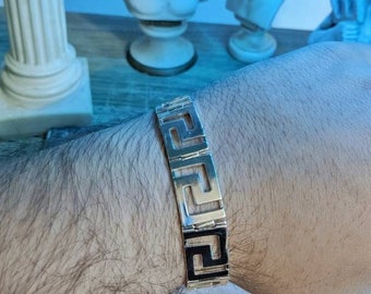 Meander Bracelet / Silver 925 / Handmade by MeanderArt / Ancient Greek Jewelry