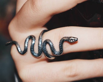 Snake Ring Silver 925 by MeanderArt