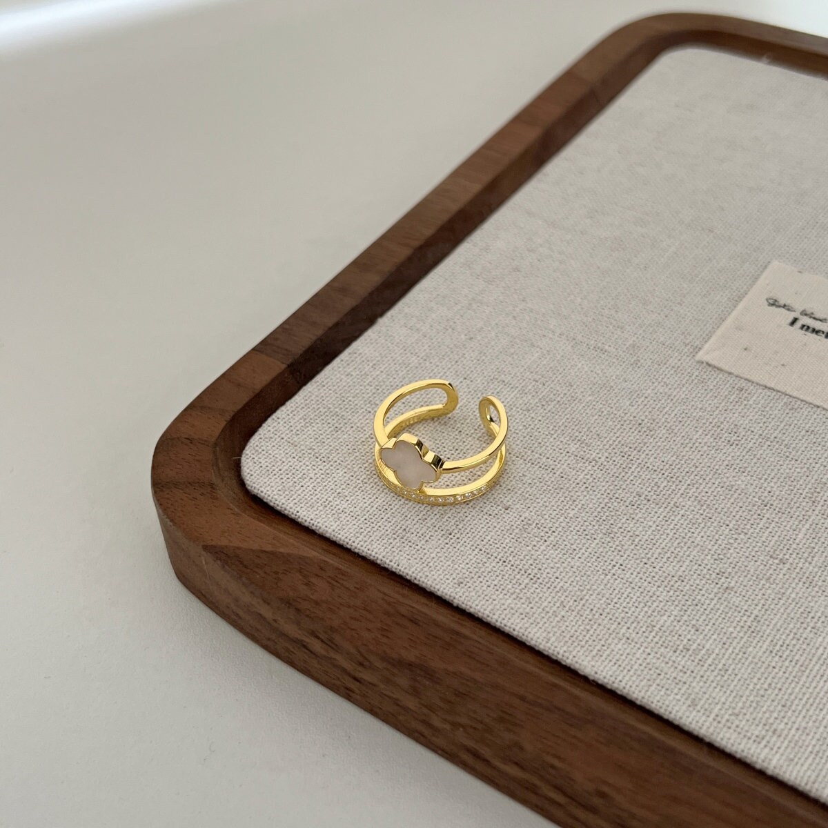 Resizable Bangle Clover Rings - Etsy