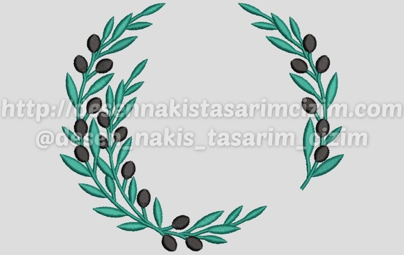 Wreath 95f olive branch
