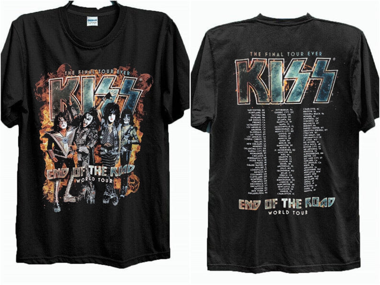 kiss 2010 tour shirt