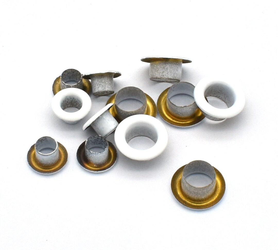 Eyelet Grommets White Grommets Metal 4/6mm Eyelet With Washers Etsy