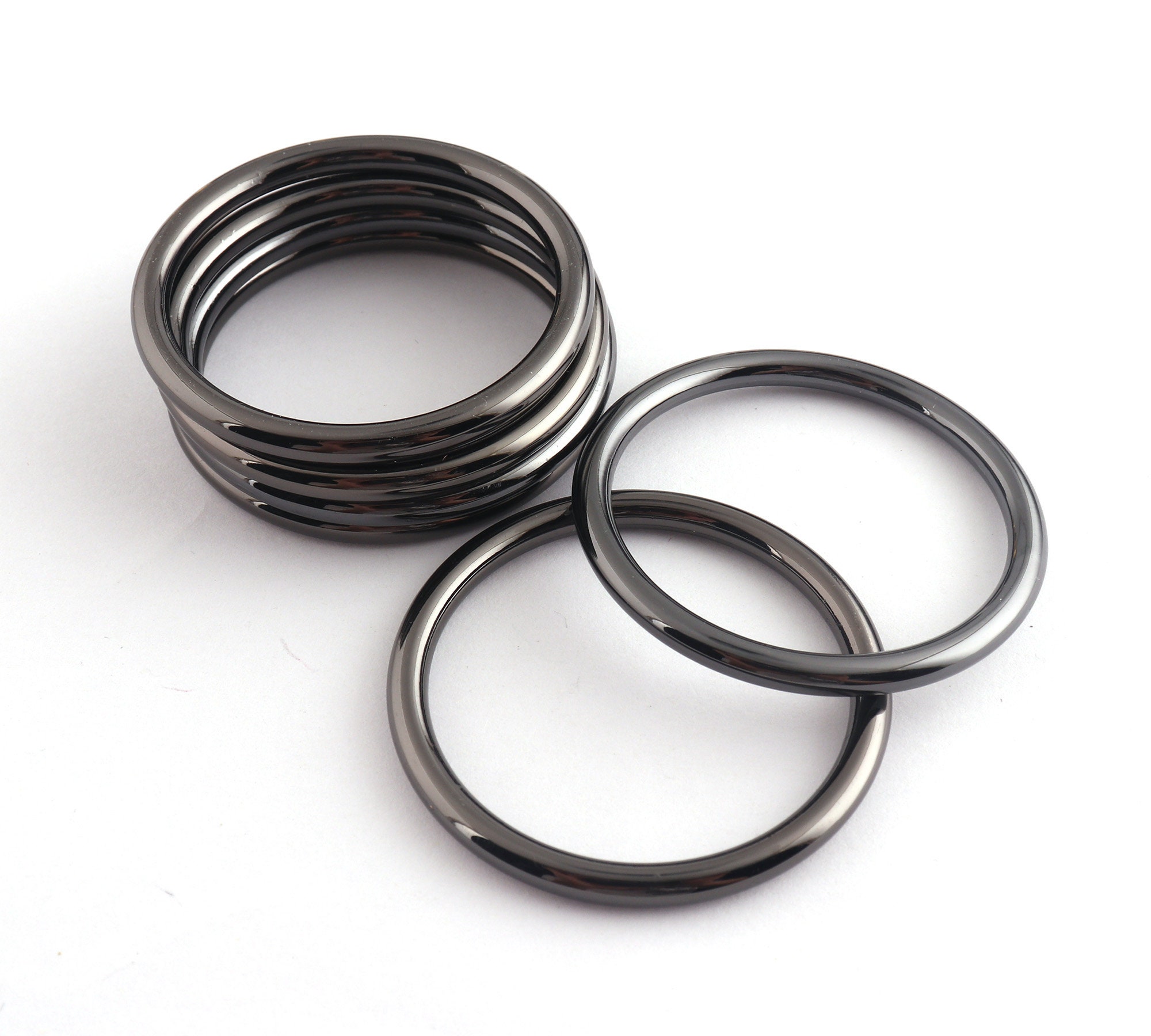 40mm Gunmetal O Rings Zinc Alloy Strap Buckle Ring - Etsy