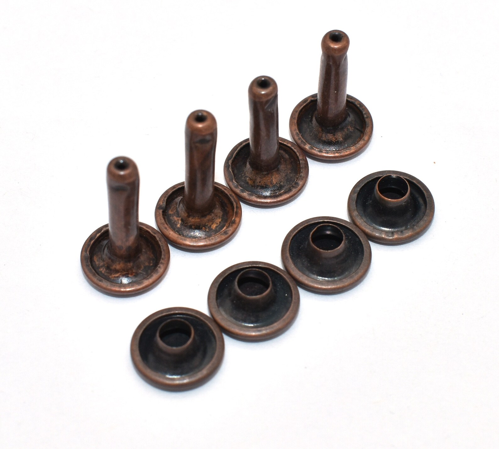 Copper Rivet 9mm Double Round Cap Rivet Iron Button Rivet DIY Etsy