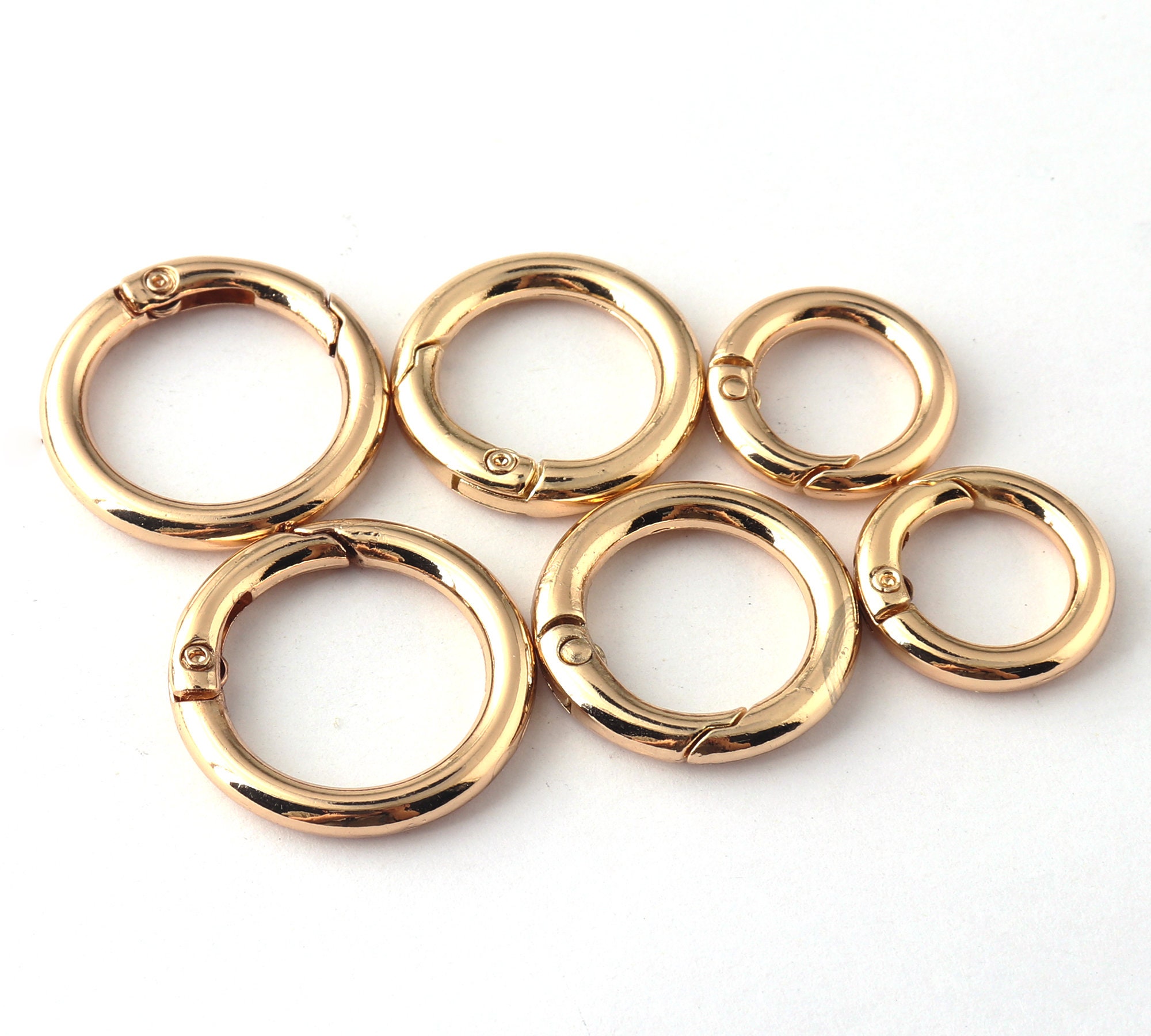 Spring Clasp Necklace Trigger Clasp Metal O Rings Round Clasp Etsy UK