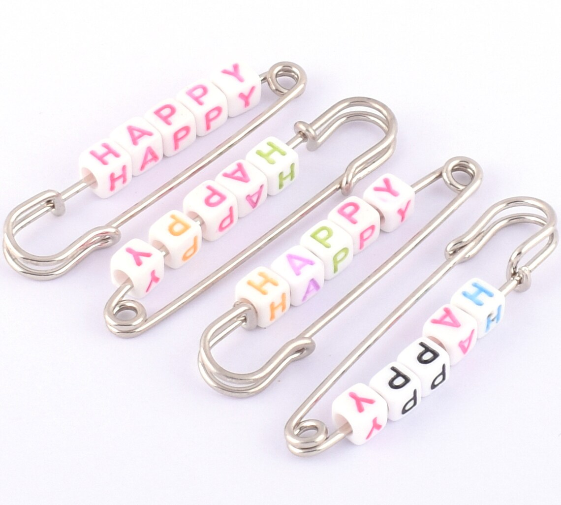 Letter Safety Pins Large Safety Pins Kilt Hat Bag Safety Etsy UK