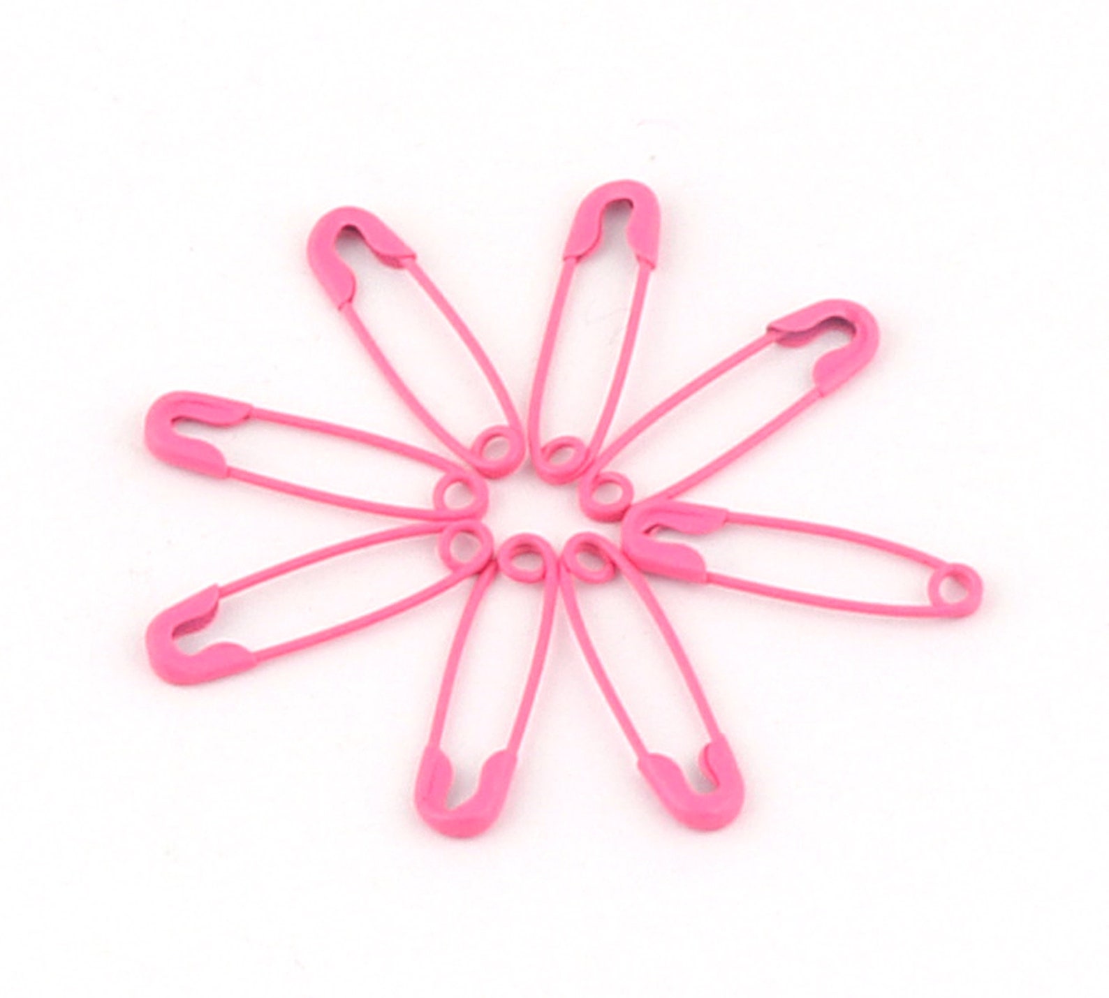 pink safety pins