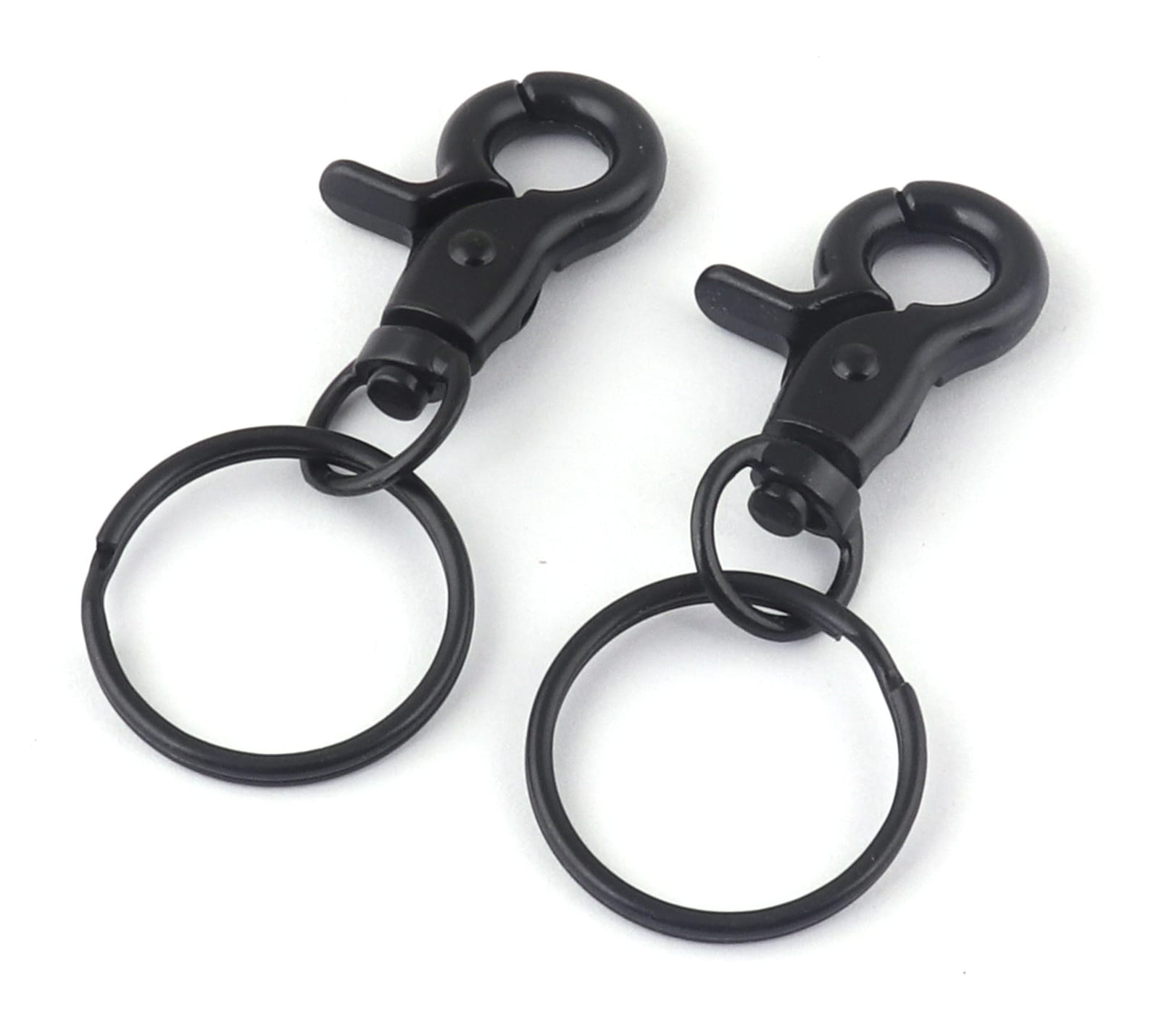 6pcs Swivel Clasp Black Key Chain with Key Ring Lobster Claw Etsy