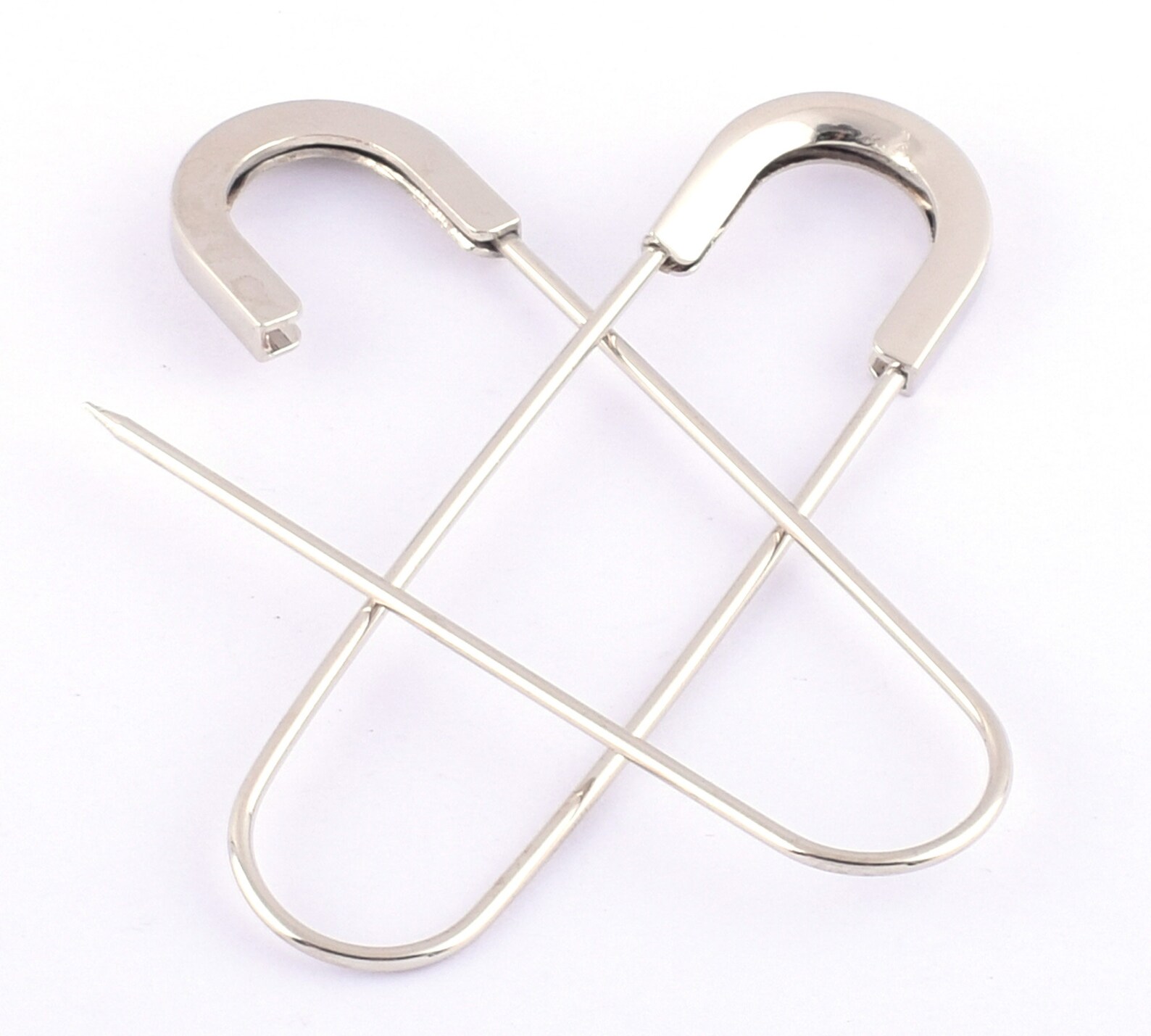 4pcs 80mm Silver Safety pins Coiless Safety Pins Larger Safety Etsy