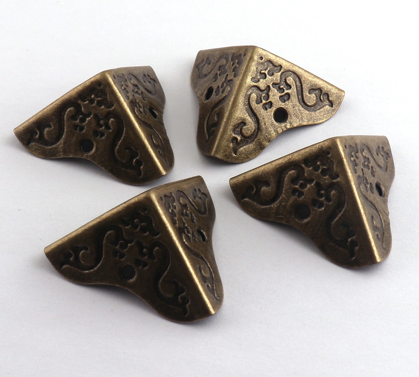 32mm Corner Protectors Antique Bronze Metal Corners With Retro Etsy